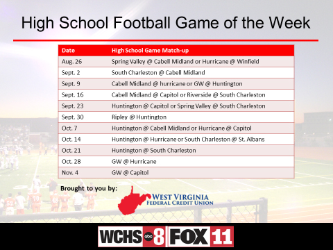 football week game friday night west school schedule
